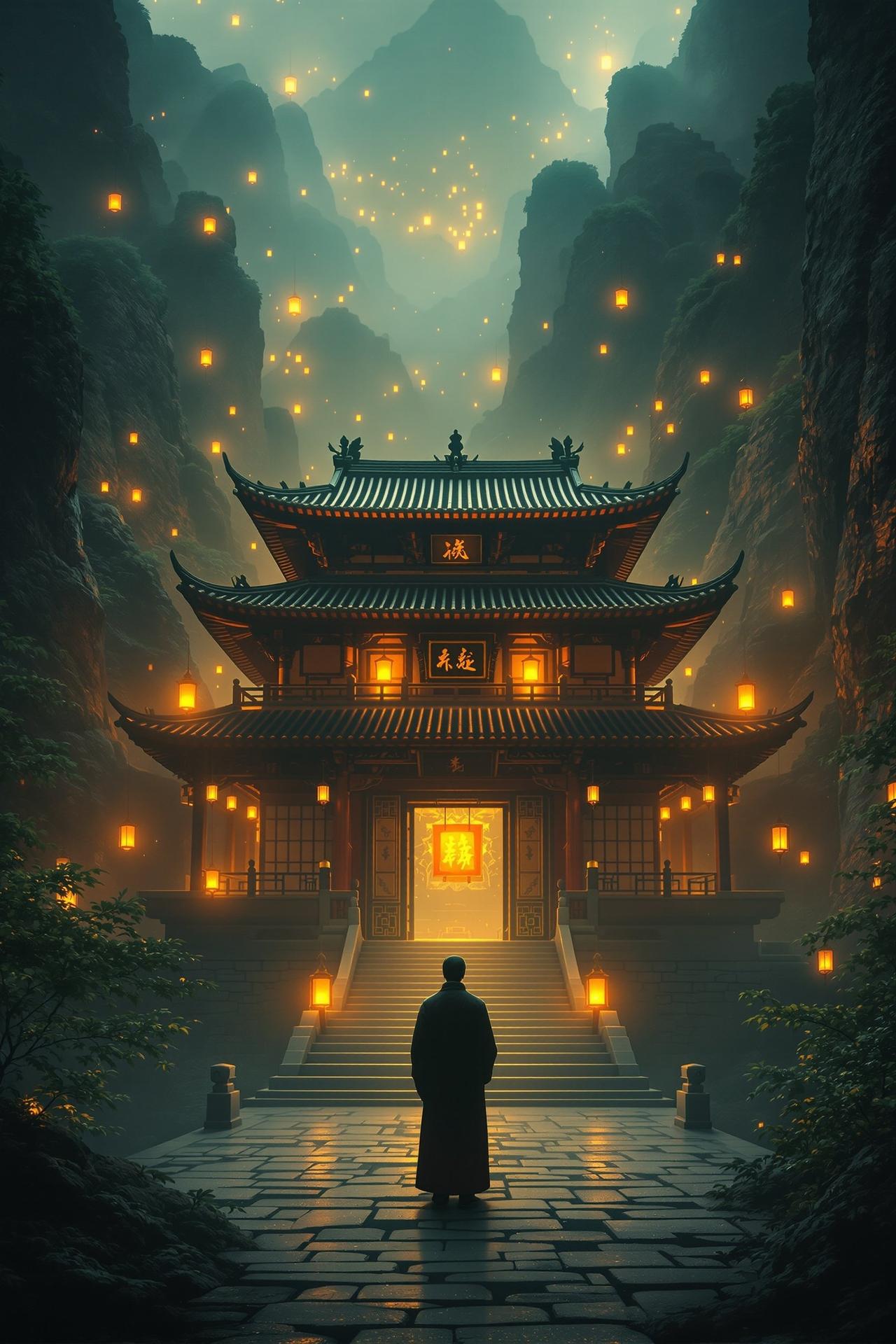 瑟瑟影院独家呈现电影《古刹秘案》高清海报，古装悬疑巨制